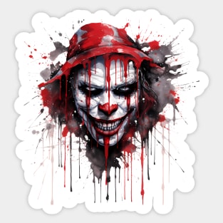 Scary Horror Clown Sticker